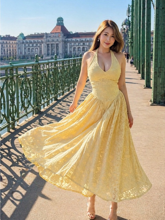 Anthropologie Dresses & Skirts - EXTRO & VERT Mila Halter Midi Dress